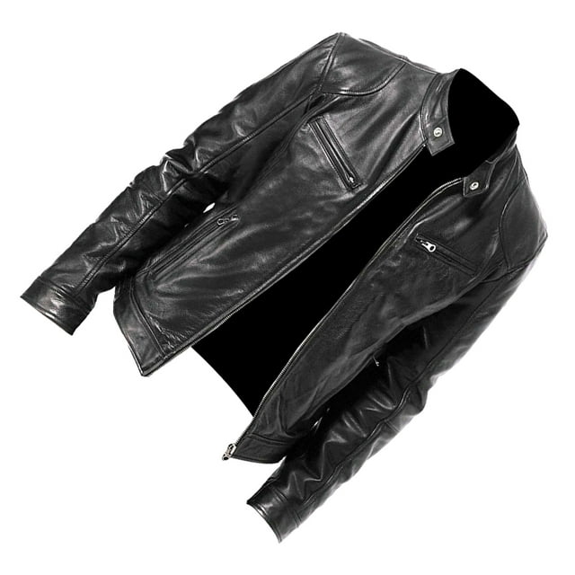 Transemion Mens Motorbike Jacket Windproof Warm Multi Front Pockets Multiple Sizes Available Motorcycle Jacket black XXL