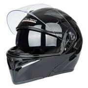 Full Face Motorcycle Helmet Dual Visor Sun Shield Flip up Modular Motocross DOT Approved Helmets