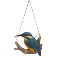 thumbnail image 2 of Hi-Line Gifts 5.75" Hanging Kingfisher on a Branch Outdoor Garden Statue, 2 of 7