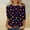 #244-Multicolor, variant on Wowcloth Woman's Valentine Print T-Shirt, Three-Quarter Sleeve Round Neck Cotton Top for Valentine's Day and Casual Wear