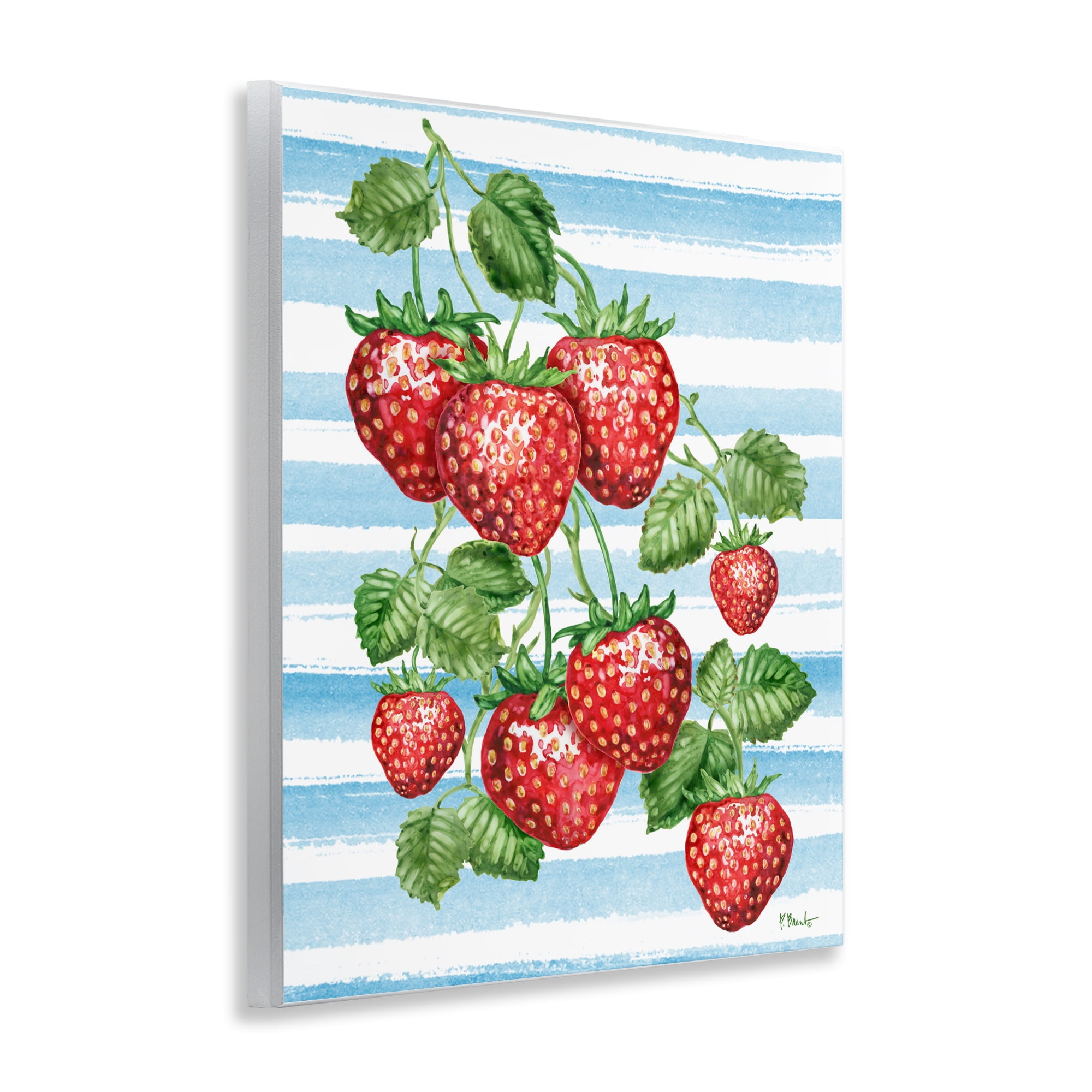Stupell Industries Juicy Strawberry Vine Wall Plaque Art, design by Paul Brent