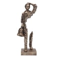 thumbnail image 2 of Figura creativa, estatua, adorno de escritorio, recuerdo, arte de colección, escultura humana Dorado, 2 of 9