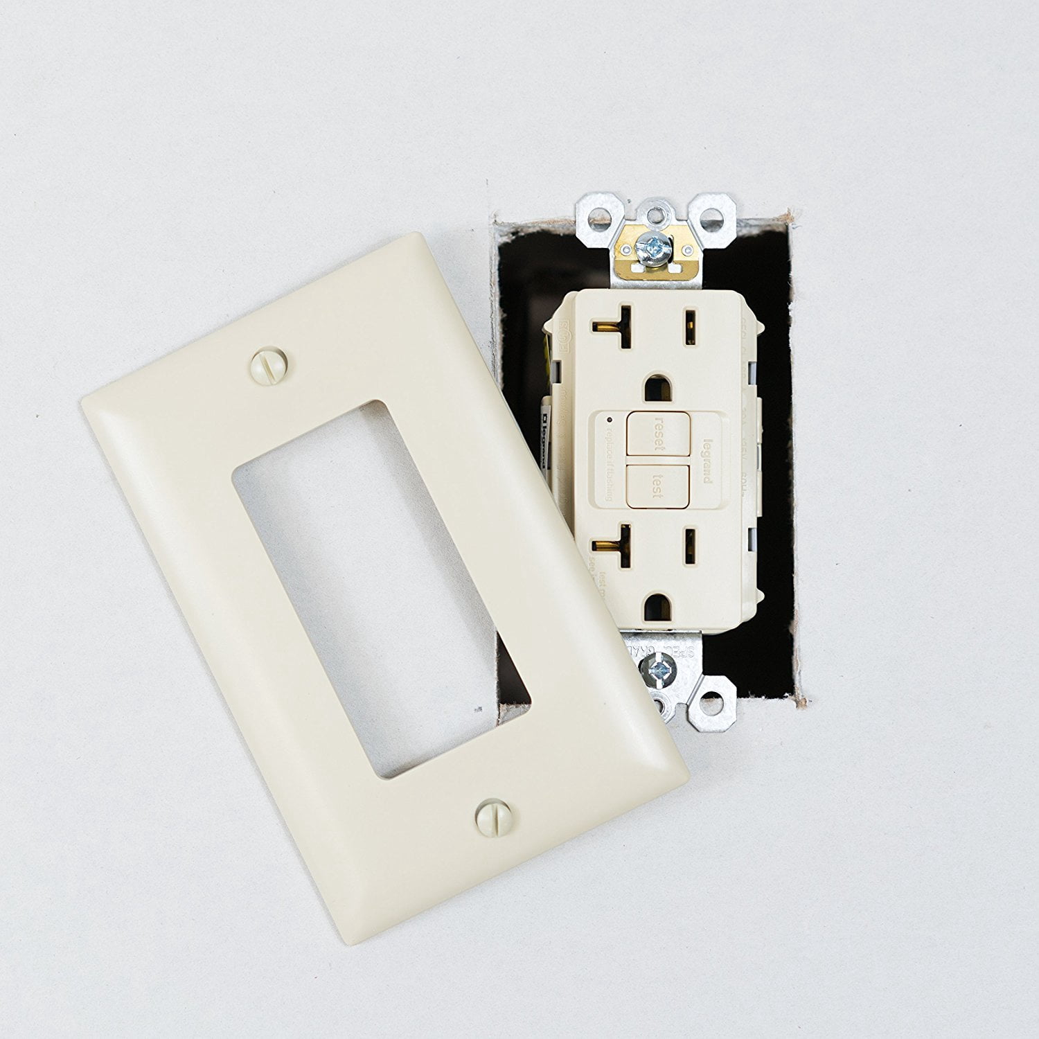 Legrand 2097ICCD12 Pass & Seymour GFCI Outlet, Heavy Duty, 20A, Ivory - Quantity 1