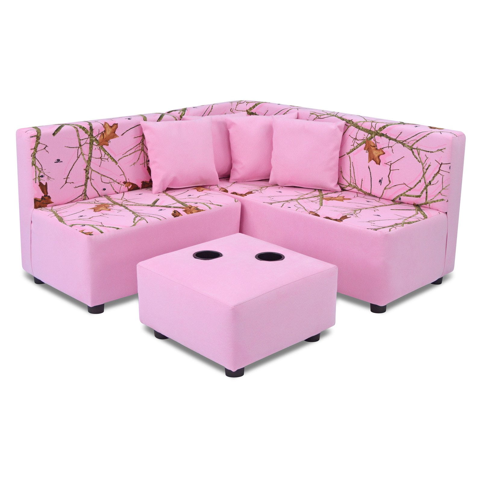 Kangaroo Kids Sectional Set Mossy Oak Nativ Living Pink