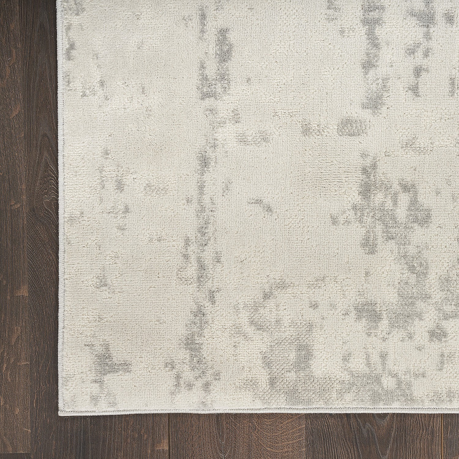 Nourison Concerto Abstract Cream Grey 3'9" x 5'9" Area Rug, (4x6)