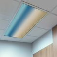 thumbnail image 2 of 2 Pack Gradient Blue Fluorescent Light Covers for Ceiling Lights Modern Minimalist Blue Brown Ocean Beach Magnetic Ceiling Light Covers Overhead Light Filters for Office Classroom Home, 2 of 9
