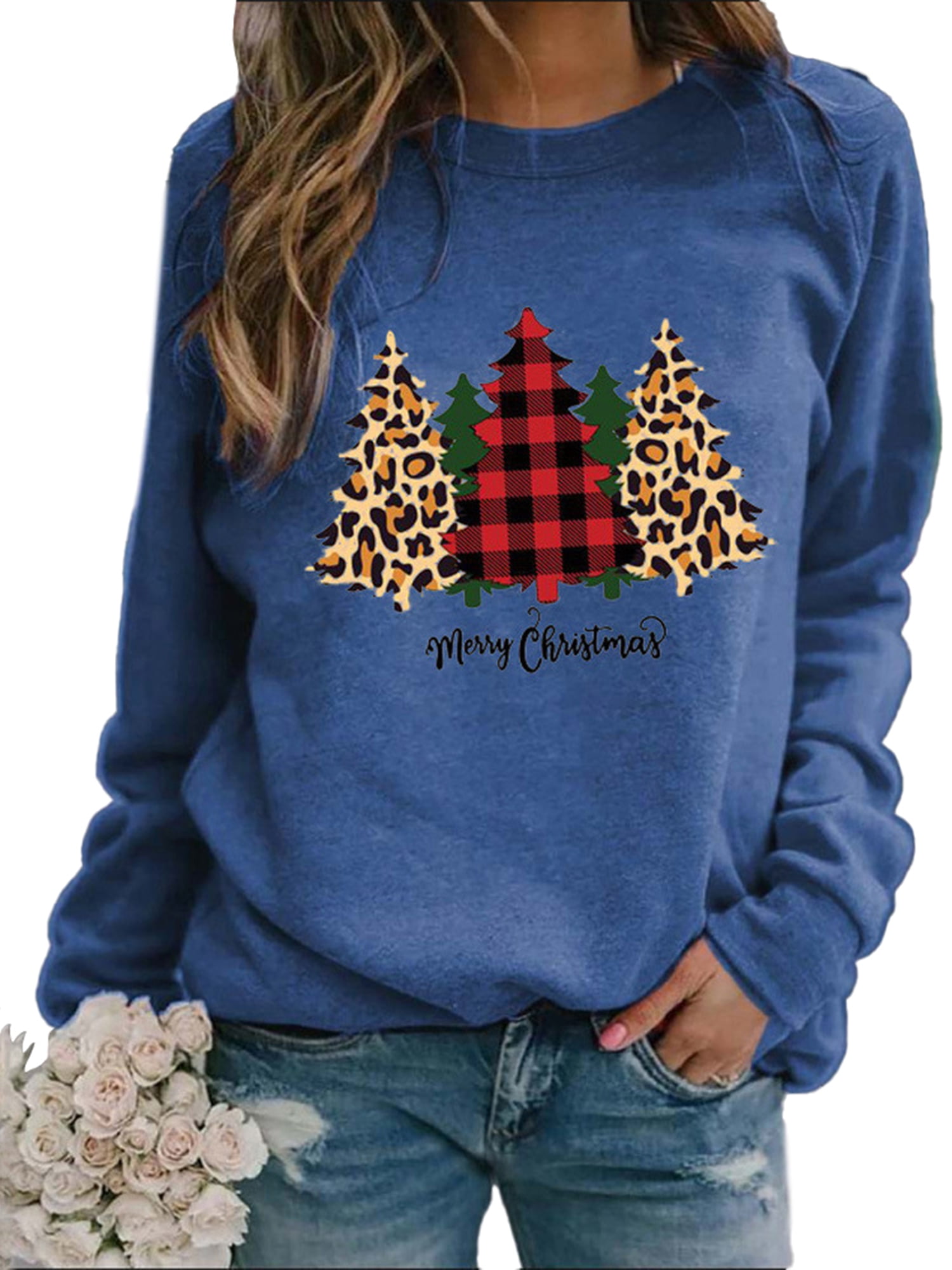 Merry Christmas Sweatshirt for Women 