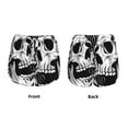 thumbnail image 3 of Gukieu Psychedelic Skull Illusion Art Print Women's Sports Shorts with Drawstring Elastic Waistband for Running, Yoga, Fitness-XX-Large, 3 of 7