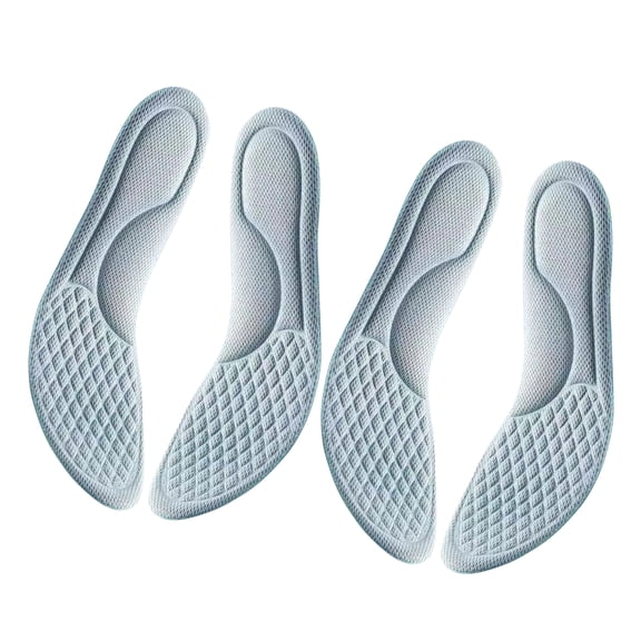 4Pcs Shoe Inserts Memory Foams Insoles Shock Absorption Relief Plantar Arch Support Breathable Sports Feet Insoles