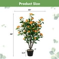 thumbnail image 2 of Resenkos Greenery Decor,3.3 Feet Artificial Camellia Tree for Indoor and Outdoor, 2 of 8