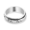 thumbnail image 5 of Sterling Silver Spinner Band Ring, Fidget Rings for Anxiety, Stress Relieving Anxiety Ring, Wedding Band, Promise Rings 4.50 g  Size 11  Birthday Christmas Gifts, 5 of 6