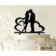 thumbnail image 1 of Printtoo Wedding Couple Cake Topper With Heart Personalized Cake Topper Color Option Available 6-7 Inches Wide, 1 of 1