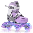 thumbnail image 1 of Patines en línea 2PM SPORTS ajustables con iluminación para niñas, 1 of 7