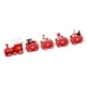 thumbnail image 3 of Miniatura de decoración de tren de madera de Navidad, adorno de mesa pintado, decoración del hogar para adultos y niños Rojo perfecl Adorno de tren, 3 of 8