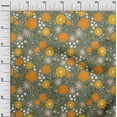 thumbnail image 3 of oneOone Viscose Chiffon Orange Fabric Kids Floral Sewing Fabric By The Yard Printed Diy Clothing Sewing Supplies 42 Inch Wide, 3 of 4