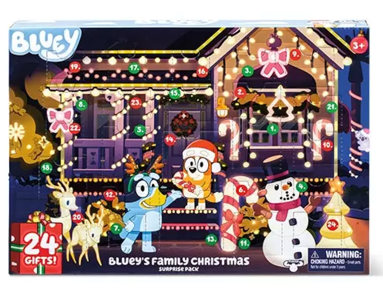 Bluey Toy Advent Calendar for Children: Christmas Countdown with