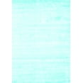 thumbnail image 1 of Ahgly Company Machine Washable Indoor Rectangle Solid Turquoise Blue Modern Area Rugs, 8' x 10', 1 of 4