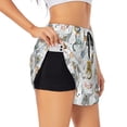 thumbnail image 3 of Lsque Cute Colorful Animal Printed Women's Running Shorts with Liner Pockets,Elastic Quick Dry Workout Athletic Gym Yoga Shorts,Womens High Waist Shorts-Medium, 3 of 9