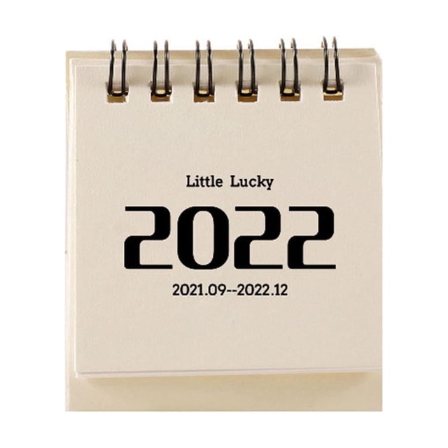 Amzcrzy Storage and Organization Mini Calendar Creative Desktop Desk Calendar Student Portable Notepad Calendar Decoration Home Storage Organization and Storage Storage Container Storage Bins