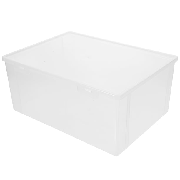 Caja de almacenamiento de zapatos apilable de plástico, cómoda caja para zapatos y zapatillas.
