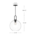 thumbnail image 4 of PD601710MBCL-Alora Lighting-Soji - 1 Light Pendant-14.38 Inches Tall and 9.88 Inches Wide-Matte Black Finish-Clear Glass Color, 4 of 7