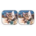thumbnail image 7 of Balery Playful Cat Sun Shield 2 Pack For Car Front Windows Foldable Sun Visor Protector Blocks Max Uv Rays And Keeps Your Vehicle Cool For Most Sedans Suv Truck, 7 of 7