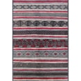 thumbnail image 1 of Ahgly Company Machine Washable Indoor Rectangle Industrial Modern Silver Pink Area Rugs, 5' x 8', 1 of 7