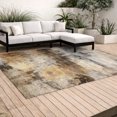 thumbnail image 3 of Addison Rugs Chantille Indoor/Outdoor Transitional Abstract Khaki Machine Washable Rectangle Rug, 10' x 14', 3 of 8