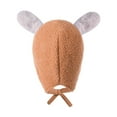 thumbnail image 6 of Easter Baby Bunny Ears Hat Infant Fuzzy Pilot Hats Bonnet Hat Earflap Beanie Cap with Chin Straps for Boys Girls, 6 of 8