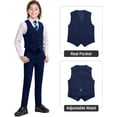 thumbnail image 5 of Boys' Formal Suit Set, with Suspenders, Double Vents, Adjustable Waist, 5 of 17