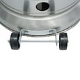thumbnail image 6 of 46000BTU Propane Stainless Steel Mushroom Outdoor Patio Heater with Hollow Pattern on Tank housing, with Two Smooth-rolling Wheels,with Hose Set,with Black Cover,Pole in Two Pieces(Upper and Bottom), 6 of 9