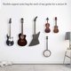 thumbnail image 4 of Gancho de suspensión de pared para guitarra, soporte de guitarra de Metal negro para bajo eléctrico acústico, ukelele, mandolina Banjo JM, 4 of 5