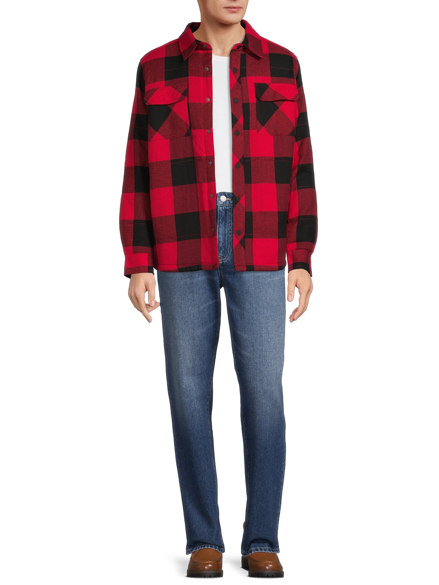 George Men's and Big Men's Shirt Jacket, Sizes up to 3XL - Walmart.com 特集 SMOKING WACKOMARIA JACKET XL (TYPE-2) テーラードジャケット