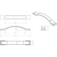 thumbnail image 3 of Jeffrey Alexander 80152-128 Mirada 5-1/16" (128Mm) Center To Center Soft Arch Cabinet, 3 of 7