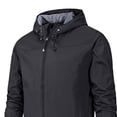 thumbnail image 2 of Chaqueta bomber Chaquetas transpirables Abrigo táctico con capucha unisex (XL hombre) Negro Chaqueta de bombardero, 2 of 8