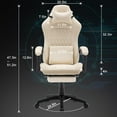 OHAHO Gaming Chair Computer Chair with Footrest and Lumbar Support, Height Adjustable Game Chair