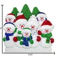 thumbnail image 6 of Personalized Family of 7 Snowman Christmas Ornament 2024 - Our First Christmas Together Decoration, 6 of 10