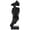 Black-Medium, variant on Thinker Statue Black Medium Abstract Art Sculpture Decorative Object for Home Office Desktop