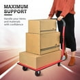 Push Cart Dolly by Wellmax, Moving Platform Hand Truck, Foldable for