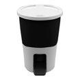 thumbnail image 1 of Bote de Basura Cubasa Redondo con Pedal 5 L Negro/Blanco, 1 of 3