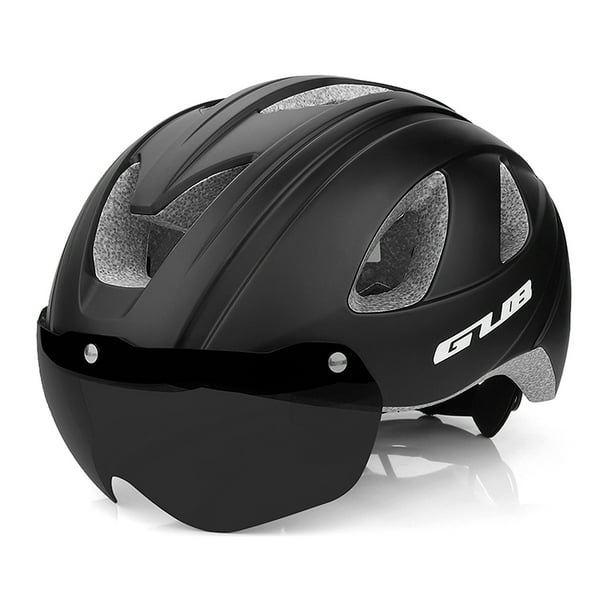 Casque vtt lunette intégrée new arrivals