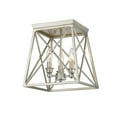 thumbnail image 5 of Z-Lite - Trestle - 3 Light Flush Mount in Industrial Restoration Style - 11, 5 of 5
