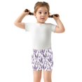 thumbnail image 5 of joogoo Lavender Flower Girls Lined Shorts Bike Dance Bottoms 6T, 5 of 7
