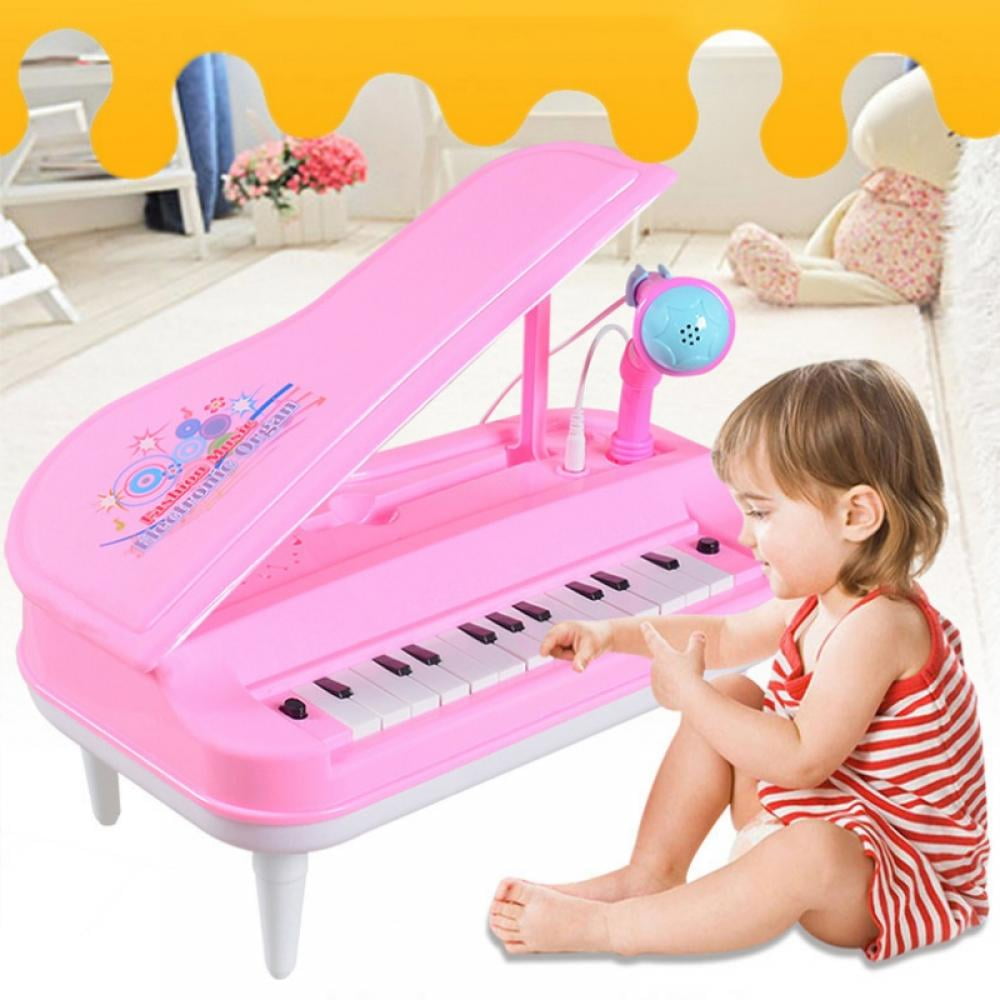 22 Keys Children Musical Toys Electronic Organ Keyboard Piano & Microphone 