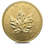 ROYAL CANADIAN MINT 1 oz Canadian Gold Maple Leaf Coin (Random Year, Abrasions)