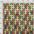 thumbnail image 3 of oneOone Polyester Spandex Lime Green Fabric Kids Circle Sewing Material Print Fabric By The Yard 56 Inch Wide, 3 of 4