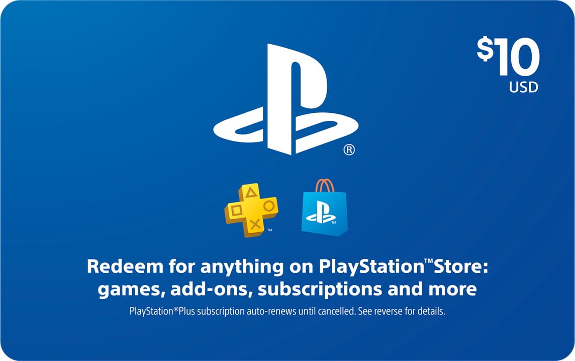 Sony $10 PlayStation Store Gift Card