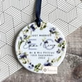 thumbnail image 1 of Personalised Wedding Anniversary Years Floral Foliage Greenery Wreath Ceramic Round Decora - As Picture - 10-Pack, 1 of 1