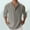 Grey, variant on Men's Casual Loose Long Sleeve Shirt with Pocket for Spring and Summer Versatile Solid Color Pullover Design for Everyday Wear