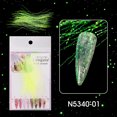 thumbnail image 1 of Heliisoer Fluorescent Silk Nail Color Line Manicure Silk Nail Decoration Flash Silk, 1 of 3